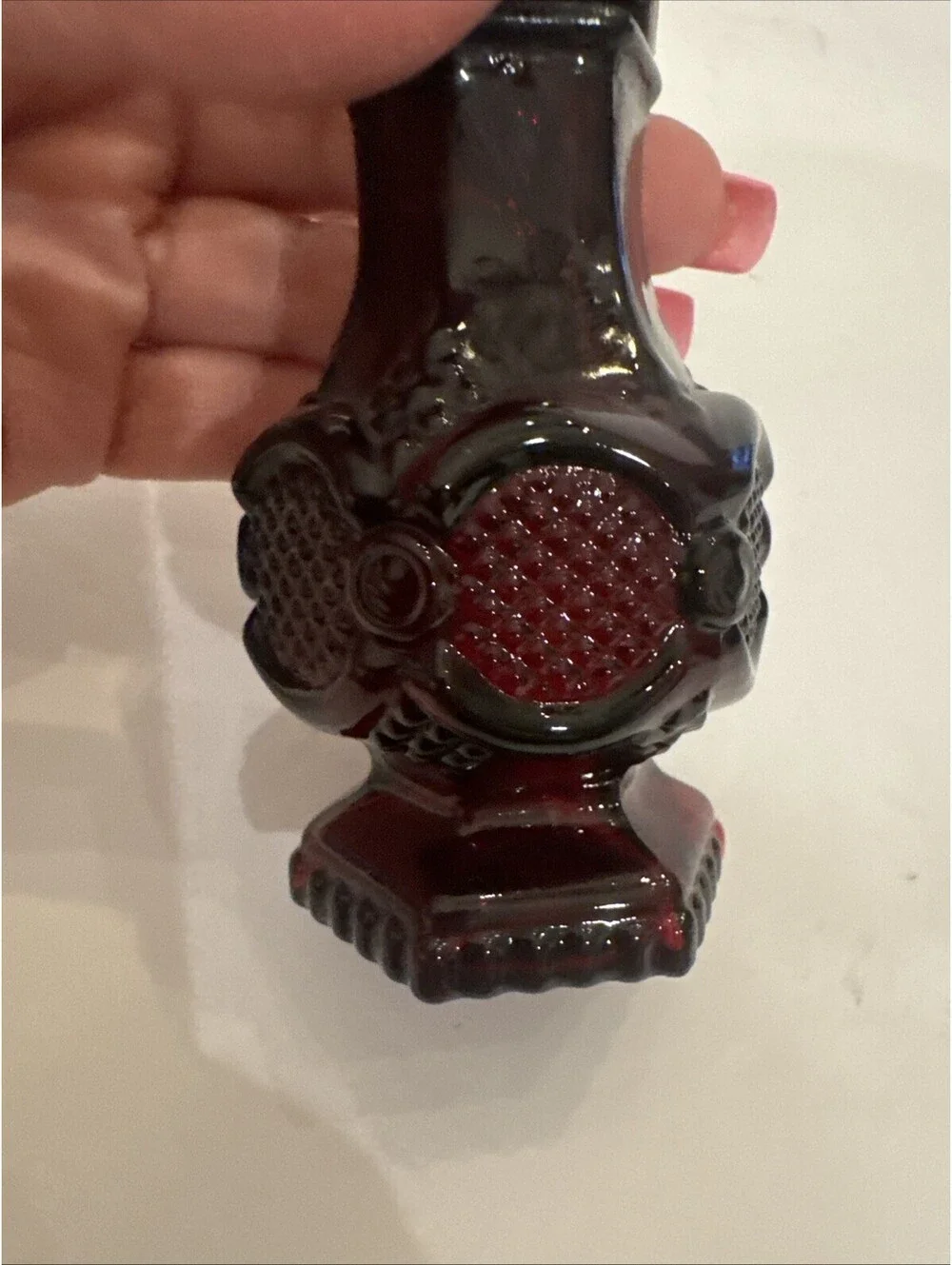 Vintage Avon Cape Cod Ruby Red Salt Shaker 4 1/2” Collectible Kitchen